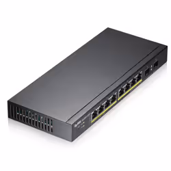 Zyxel GS1900-10HP Gestito L2 Gigabit Ethernet (10/100/1000) Supporto Power over Ethernet (PoE) 1U Nero - Vista aggiuntiva 5