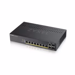 Zyxel GS1920-8HPV2 Gestito Gigabit Ethernet (10/100/1000) Supporto Power over Ethernet (PoE) Nero - Vista aggiuntiva 4