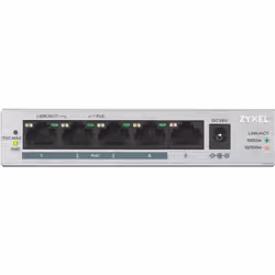 Zyxel GS1005HP Non gestito Gigabit Ethernet (10/100/1000) Supporto Power over Ethernet (PoE) Argento - Vista aggiuntiva 2
