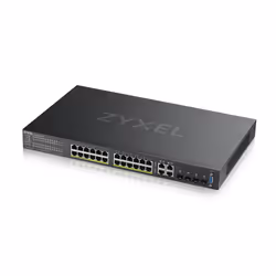 Zyxel GS2220-28HP-EU0101F switch di rete Gestito L2 Gigabit Ethernet (10/100/1000) Supporto Power over Ethernet (PoE) Nero - Vista aggiuntiva 4