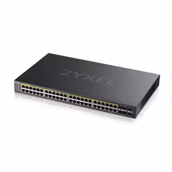 Zyxel GS2220-50HP-EU0101F switch di rete Gestito L2 Gigabit Ethernet (10/100/1000) Supporto Power over Ethernet (PoE) Nero - Vista aggiuntiva 4