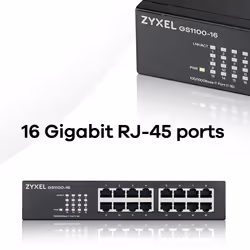 Zyxel GS1100-16 Non gestito Gigabit Ethernet (10/100/1000) - Vista aggiuntiva 8