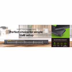 Zyxel GS1900-48-EU0102F switch di rete L2 Gigabit Ethernet (10/100/1000) Nero - Vista aggiuntiva 5