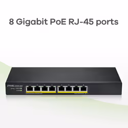 Zyxel GS1915-8EP Gestito L2 Gigabit Ethernet (10/100/1000) Supporto Power over Ethernet (PoE) Nero - Vista aggiuntiva 6