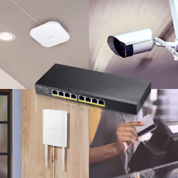 Zyxel GS1915-8EP Gestito L2 Gigabit Ethernet (10/100/1000) Supporto Power over Ethernet (PoE) Nero - Vista aggiuntiva 7
