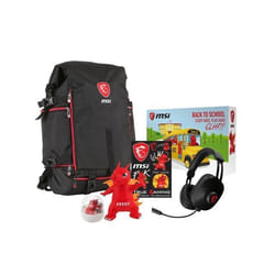 MSI GT Series Dragon Fever Bundle Zaino Nero, Rosso