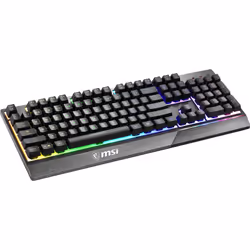 MSI Vigor GK30 tastiera Gaming USB QWERTZ Tedesco Nero