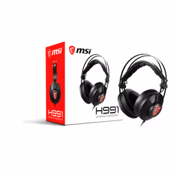 MSI H991 Auricolare Cablato A Padiglione Gaming Nero - Vista aggiuntiva 4