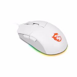 MSI CLUTCH GM11 WHITE mouse Gaming Ambidestro USB tipo A Ottico 5000 DPI - Vista aggiuntiva 4