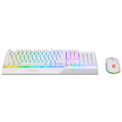 MSI VIGOR GK30 COMBO WHITE US tastiera Mouse incluso Gaming USB QWERTY Italiano Bianco - Vista aggiuntiva 4