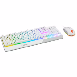 MSI S11-04DE305-CLA tastiera Mouse incluso Gaming USB QWERTZ Tedesco Bianco