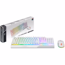 MSI Vigor GK30 Combo White tastiera Mouse incluso Gaming USB QWERTY Italiano Bianco - Vista aggiuntiva 5