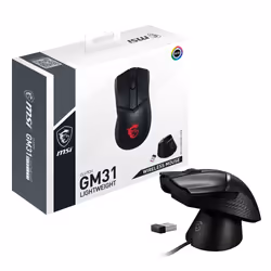MSI CLUTCH GM31 LIGHTWEIGHT WIRELESS mouse Gaming Mano destra RF Wireless Ottico 12000 DPI - Vista aggiuntiva 8