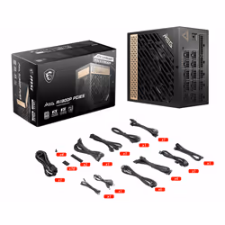 MSI MEG AI1300P PCIE5 alimentatore per computer 1300 W 24-pin ATX ATX Nero - Vista aggiuntiva 5