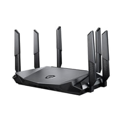 MSI RadiX AX6600 WiFi 6 Tri-Band router wireless Gigabit Ethernet Banda tripla (2.4 GHz/5 GHz/5 GHz) Nero