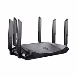 MSI RadiX AX6600 WiFi 6 Tri-Band router wireless Gigabit Ethernet Banda tripla (2.4 GHz/5 GHz/5 GHz) Nero - Vista aggiuntiva 3