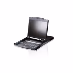 ATEN Switch KVM LCD a due binari PS/2-USB VGA a 16 porte, 1920 x 1200 Pixel, WUXGA, Montaggio rack, 26,8 W, 1U, Nero