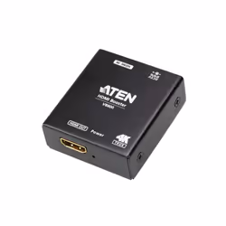 ATEN Amplificatore 4K HDMI reale (4K a 20 m), Trasmettitore e ricevitore AV, 20 m, Cablato, Nero, HDCP