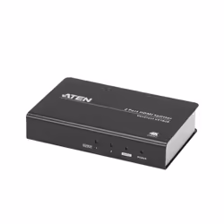 ATEN Splitter HDMI 4K reale a 2 porte, HDMI, 2x HDMI, 4096 x 2160 Pixel, Nero, Metallo, 4K Ultra HD