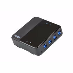 ATEN Switch di condivisione periferiche USB 3.2 Gen1 a 4 x 4 porte, 5000 Gbit/s, Nero, Plastica, 0 - 40 °C, -20 - 60 °C, 0 -  ...