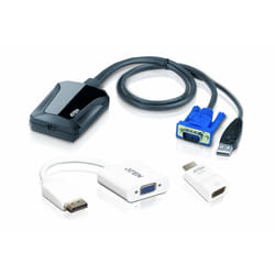 ATEN CV211CP-AT switch per keyboard-video-mouse (kvm) Nero