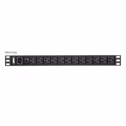 ATEN Serie PDU di base, Basic, 1U, Alluminio, Nero, 12 presa(e) AC, Accoppiatore C13