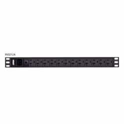 ATEN Serie PDU di base, Basic, 1U, Monofase, Alluminio, Nero, 12 presa(e) AC