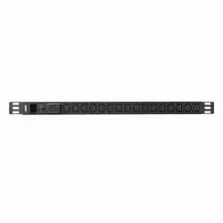 ATEN PDU 0U di base con protezione da sovratensione, Basic, 0U, Alluminio, Nero, 16 presa(e) AC, Accoppiatore C13