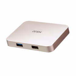 ATEN Mini dock ultra USB-C 4K con pass-through dell'alimentazione, USB 2.0 Type-C, 60 W, Rose Gold, HDMI, USB 2.0, USB 3.2 Ge ...