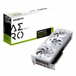 GIGABYTE GeForce RTX 5070 AERO OC 12G Scheda Grafica - 12GB GDDR7, 192 bit, PCI-E 5.0, XXXX MHz Core Clock, 3 x DP 2.1a, 1 x ...
