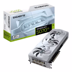 GIGABYTE GeForce RTX 5070 Ti EAGLE OC ICE SFF 16G Scheda Grafica - 16GB GDDR7, 256 bit, PCI-E 5.0, 2542 MHz Core Clock, 3 x D ...