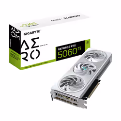 GIGABYTE GeForce RTX 5060 Ti AERO OC 8G Scheda Grafica – 8 GB GDDR7, 128 bit, PCI-E 5.0, 2647 MHz Frequenza del core, 3 x Dis ...