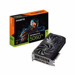 GIGABYTE GeForce RTX 5060 Ti WINDFORCE 8G Scheda Grafica – 8 GB GDDR7, 128 bit, PCI-E 5.0, 2572 MHz Frequenza del core, 3 x D ...