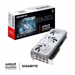GIGABYTE Radeon RX 9070 XT GAMING OC ICE 16G Scheda Grafica - 16GB GDDR6, 256bit, PCI-E 5.0, 3060 MHz Frequenza core, 2 x DisplayPort, 2 x HDMI, GV-R907XGAMINGOCICE-16GD - Vista aggiuntiva 2