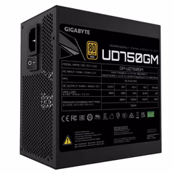 GIGABYTE GP-UD750GM alimentatore per computer 750 W 20+4 pin ATX ATX Nero - Vista aggiuntiva 5