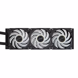 GIGABYTE AORUS WATERFORCE X II 360 Raffreddamento a liquido per CPU AIO - 3x ventole ARGB da 120 mm, LCD a colori, DAISY-CHAIN, compatibile con Intel LGA 1851 e AMD AM5 - Vista aggiuntiva 5