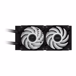 GIGABYTE AORUS WATERFORCE II 240 Raffreddamento a liquido per CPU AIO - 2x ventole ARGB da 120 mm, meccanismo a incastro, DAISY-CHAIN, compatibile con Intel LGA 1851 e AMD AM5 - Vista aggiuntiva 5