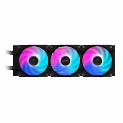GIGABYTE AORUS WATERFORCE II 360 AIO Raffreddamento a liquido per CPU - 3x ventole ARGB da 120 mm, meccanismo a incastro, DAISY-CHAIN, compatibile con Intel LGA 1851 e AMD AM5 - Vista aggiuntiva 4