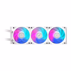 GIGABYTE AORUS WATERFORCE II 360 ICE Raffreddamento a liquido per CPU AIO - 3x ventole ARGB da 120 mm, meccanismo a incastro, DAISY-CHAIN, compatibile con Intel LGA 1851 e AMD AM5 - Vista aggiuntiva 4
