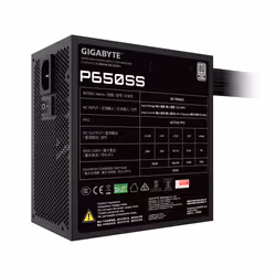 GIGABYTE P650SS alimentatore per computer 650 W 20+4 pin ATX ATX Nero - Vista aggiuntiva 6