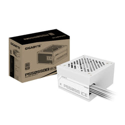 GIGABYTE P550SS ICE Alimentatore - PCIe 5.0, 80 PLUS Silver, Design completamente modulare, Ventola da 120 mm, Compatibile con ATX 3.0, Spina EU