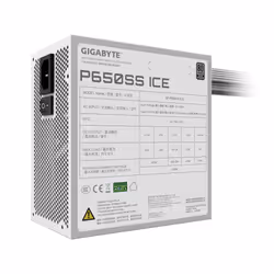 GIGABYTE P650SS ICE Alimentatore - PCIe 5.0, 80 PLUS Silver, Design completamente modulare, Ventola da 120 mm, Compatibile con ATX 3.0, Spina EU - Vista aggiuntiva 6