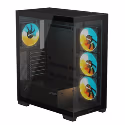GIGABYTE C500 PANORAMIC STEALTH Midi Tower Nero - Vista aggiuntiva 5