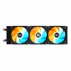 GIGABYTE GAMING 360 Raffreddamento Liquido per CPU - 3x120 mm Ventole ARGB, Meccanismo di bloccaggio a scorrimento, DAISY-CHAIN, Compatibile con Intel LGA 1851 e AMD AM5