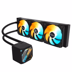 GIGABYTE GAMING 360 Raffreddamento Liquido per CPU - 3x120 mm Ventole ARGB, Meccanismo di bloccaggio a scorrimento, DAISY-CHAIN, Compatibile con Intel LGA 1851 e AMD AM5 - Vista aggiuntiva 4