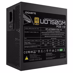 GIGABYTE UD750GM PG5 V2 Alimentatore – PCIe Gen 5.1, 80 PLUS Gold, Design completamente modulare, Ventola da 120 mm, Compatibile con ATX 3.1, Spina EU - Vista aggiuntiva 6