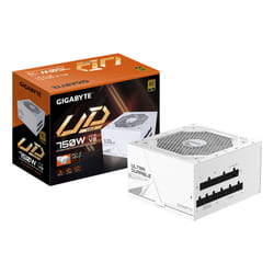 GIGABYTE UD750GM PG5 V2 ICE Alimentatore – PCIe Gen 5.1, 80 PLUS Gold, Design completamente modulare, Ventola da 120 mm, Compatibile con ATX 3.1, Spina EU