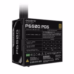 GIGABYTE P650G PCIE 5.1 Alimentatore – PCIe 5.1, 80 PLUS Silver, ventola da 120mm, compatibile con ATX 3.1, spina EU - Vista aggiuntiva 5
