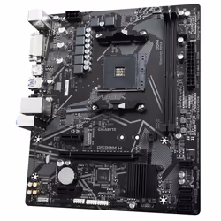 GIGABYTE Scheda madre A520M H - Supporta CPU AMD Ryzen serie 5000 AM4, VRM digitale puro 4+3 fasi, fino a 5100MHz DDR4 (OC), PCIe 3.0 x4 M.2, LAN GbE, USB 3.2 Gen 1 - Vista aggiuntiva 4