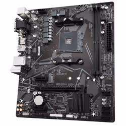 GIGABYTE Scheda madre A520M S2H - Supporta CPU AMD Ryzen serie 5000 AM4, VRM digitale puro 4+3 fasi, fino a 5100MHz DDR4 (OC), PCIe 3.0 x4 M.2, LAN GbE, USB 3.2 Gen 1 - Vista aggiuntiva 4